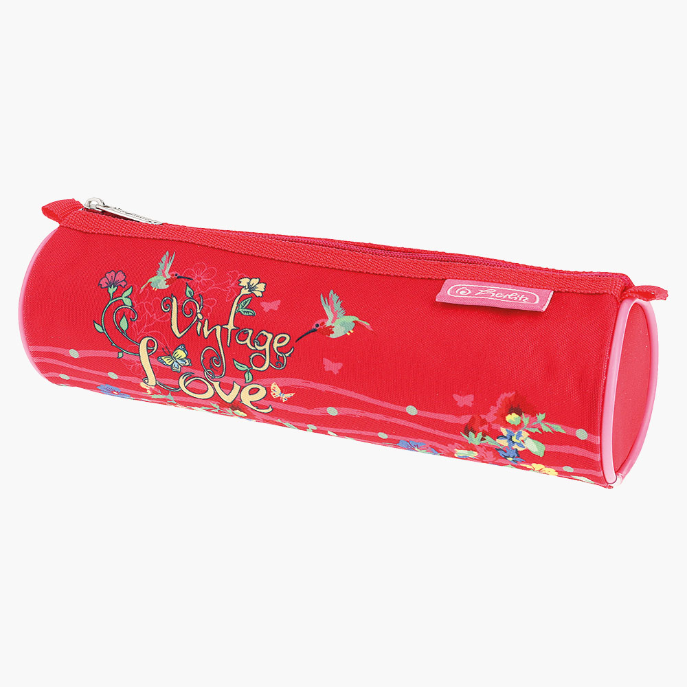 Geometric Pencil Case with 2 Independent Compartments (Polyester