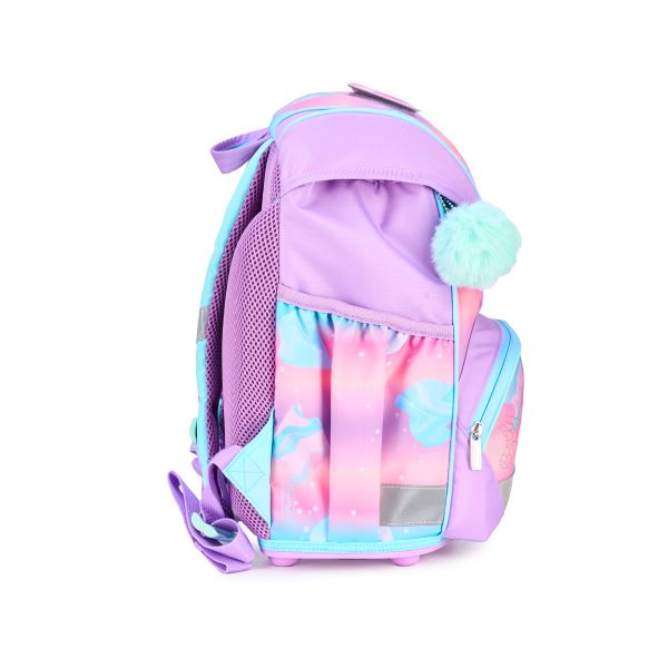 Herlitz Butterfly Dreams Astuccio 37 Cm - Zaino Per Scuola Con Schienale Imbottito, Materiale Riflettente, Ricamo Farfalle, Rosa - 3