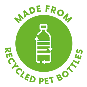 újrahasznosított palackok